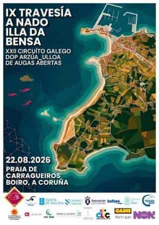 IX TRAVESÍA A NADO ILLA DA BENSA en Boiro (3.5km, 3.5km, 1km, 0.2km)