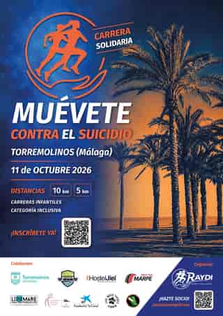 Carrera Solidaria Muévete Contra el Suicidio en Torremolinos (10km, 5km, 1km, 0.3km)