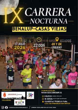 IX CARRERA NOCTURNA BENALUP-CASAS VIEJAS en Benalup-Casas Viejas (8km, 4km)