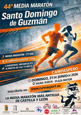 44ª MEDIA MARATÓN SANTO DOMINGO Y 9ª CARRERA POPULAR DE 9 KM en Campaspero (21km, 9km)