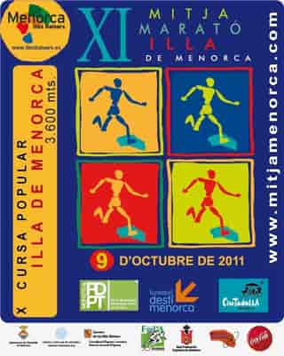XI Mitja Marató Illa de Menorca 2011 en Ciutadella (21.097km)