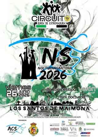 XVIII Nocturna Santeña 2026 en Los Santos de Maimona (1.61km, 0.5km)