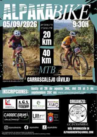 Marcha MTB AlpakaBike 2026 en Carrascalejo (20km, 40km)