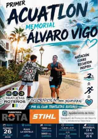 I Acuatlón memorial Álvaro Vigo en Rota (1km, 5km, 1km, 5km)
