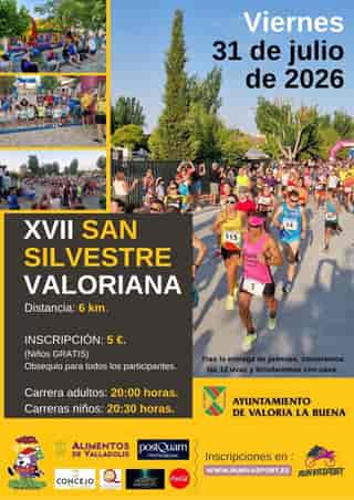 XVII CARRERA POPULAR SAN SILVESTRE VALORIANA en Valoria la Buena (6km)