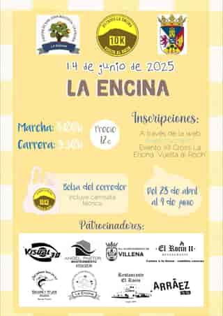 XIII CROSS LA ENCINA "VUELTA AL ROCÍN" en La Encina (10km, 10km)