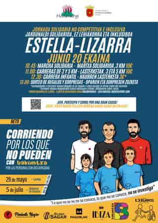 Jornada Solidaria No Competitiva e Inclusiva Estella-Lizarra en Estella (3km, 3km, 5km)