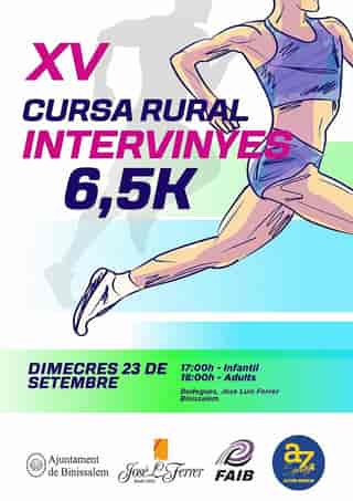 XV Cursa Rural Intervinyes en Binissalem (0.1km, 0.3km, 0.6km, 0.6km, 1.2km, 1.2km, 6.5km)