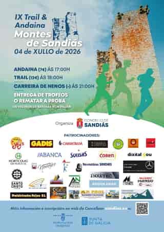 IX Trail e Andaina Montes de Sandiás en Sandianes (12km, 15km)
