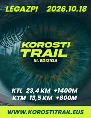 Korosti Trail en Legazpi (23.4km, 13.5km)