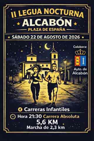 II Legua Urbana Nocturna de Alcabón en Alcabón (5.6km, 2.8km)