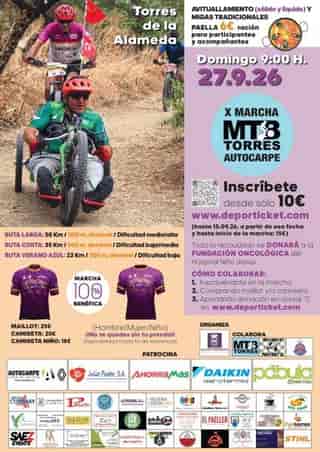 10ª Marcha MTB Torres. AUTOCARPE en Torres de la Alameda (50km, 35km, 22km)