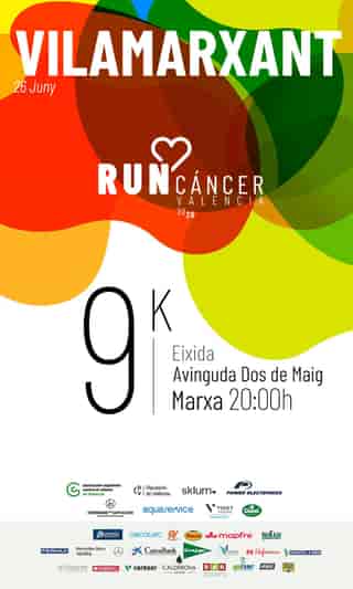 Vilamarxant Run Cáncer Valencia 2026 en Vilamarxant (9km)