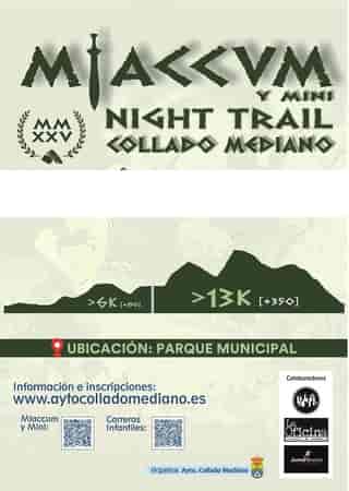 MIACCUM NIGHT TRAIL 2026 en Collado Mediano (13.5km, 7km)