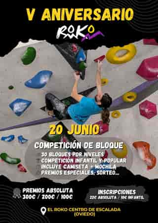 V ANIVERSARIO EL ROKO en Oviedo (1.5hour, 1.5hour, 1.75hour, 1.75hour, 4blocks)