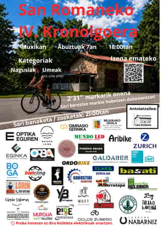 San Romaneko IV. Kronoigoera en Múgica o Ugarte (1km, 0.5km)