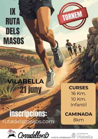 IX Ruta dels Masos Vilabella en Vilabella (16km, 10km, 8km)