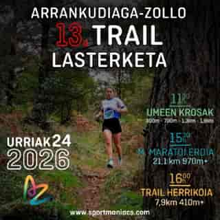 13. TRAIL LASTERKETA ARRANKUDIAGA-ZOLLO en Arrankudiaga-Zollo (0.3km, 0.7km, 1.3km, 1.9km, 21.1km, 7.9km)