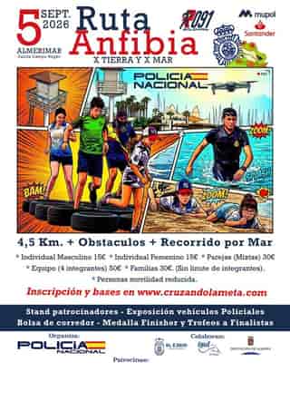 Ruta Anfibia 091 Por Tierra y Por Mar Policía Nacional 2026 en Almerimar (4.5km)