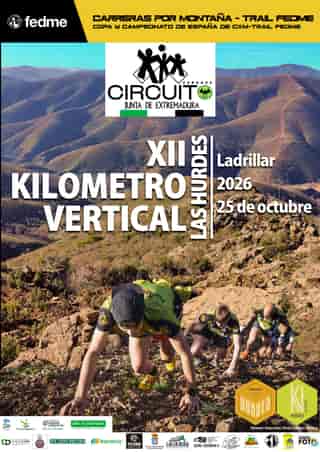 XII Kilómetro Vertical de Las Hurdes – Tío Picho, Campeonato de España de Clubes KV y IV Copa de España KV CxM en Ladrillar (3.5km, 3.5km, 1.5km)