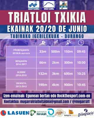 Triatloi Txikia Durango en Durango (683meter, 2366meter, 3732meter, 5098meter)