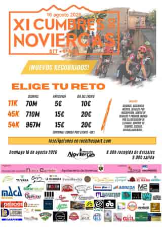 XI Edición Cumbres de Noviercas BTT en Noviercas (11km, 45km, 54km)