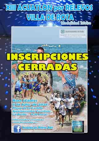 XIII ACUATLÓN POR RELEVOS VILLA DE ROTA en Rota (2.5km)