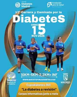 13ª Carrera y Caminata Popular por la Diabetes en Madrid (10km, 5km, 2.2km, 0.05km, 0.15km, 0.3km, 0.5km, 0.8km)