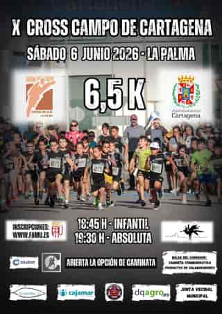 X Cross Campo de Cartagena en La Palma (0.3km, 0.6km, 0.6km, 1.5km, 1.5km, 6.5km)