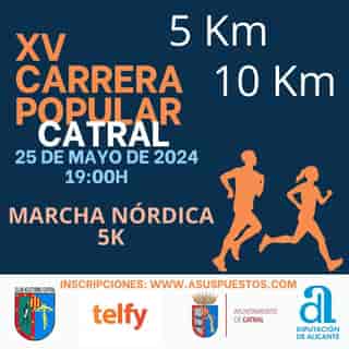 XV Carrera Popular Catral 2024 en Catral (10km, 5km, 5km, 5km)