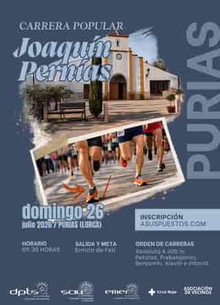 Carrera Popular Joaquín Pernías en Purias, 30813, Murcia, España (4.6km, 1.2km, 0.75km)