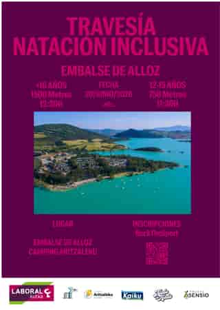 I TRAVESIA DE NATACIÓN INCLUSIVA, EMBALSE DE ALLOZ en Lerate (1.5km, 0.75km)