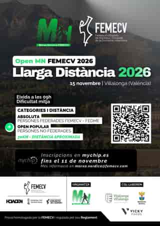 Open MN FEMECV Larga Distancia 2026 en Vilallonga (30km, 30km)