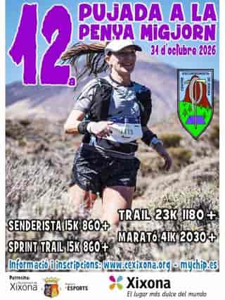 12a Pujada a la Penya Migjorn en Jijona (15km, 15km, 23km, 41km)