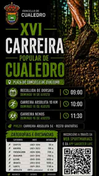 XVI Carreira Popular de Cualedro en Cualedro (1.7km, 10km, 1km, 0.7km, 0.2km, 0.15km, 0.1km)