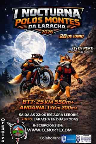 I NOCTURNA POLOS MONTES DA LARACHA 2026 en A Laracha (25km, 13km)