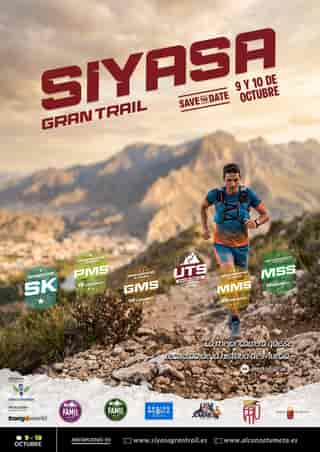 Siyasa Gran Trail 2026 en Cieza (0.2km, 0.3km, 0.5km, 0.5km, 65km, 42km, 25km, 15km, 15km, 6km, 6km, 8km)