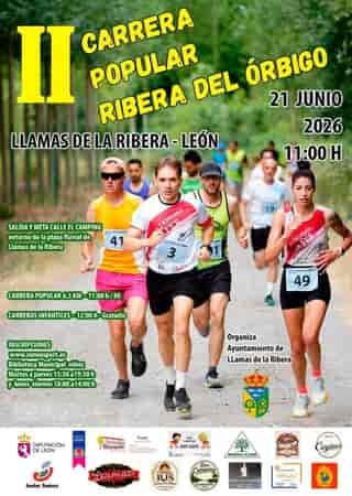 II CARRERA POPULAR RIBERA DEL ÓRBIGO en Llamas de la Ribera (6.5km)