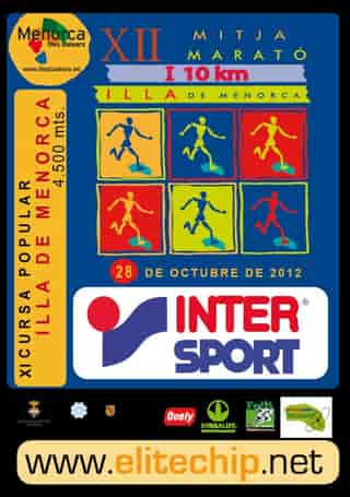 10 km i Mitja Marató Illa de Menorca 2012 en Ciutadella (10km, 21.097km)