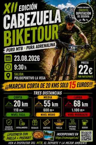 XII MARCHA BTT CABEZUELA BIKE TOUR en Cabezuela (67km, 49km, 20km)