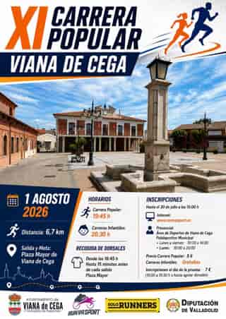 XI CARRERA POPULAR VIANA DE CEGA en Viana de Cega (6.7km)