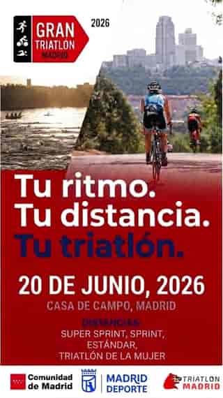 Gran Triatlón Madrid-2026 en Madrid (0.25km, 0.25km, 0.75km, 0.75km, 1.5km, 1.5km, 0.25km, 0.25km, 0.75km, 1.5km)