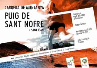 Cursa de Muntanya Puig de Sant Nofre 2013 en Sant Joan (8km)
