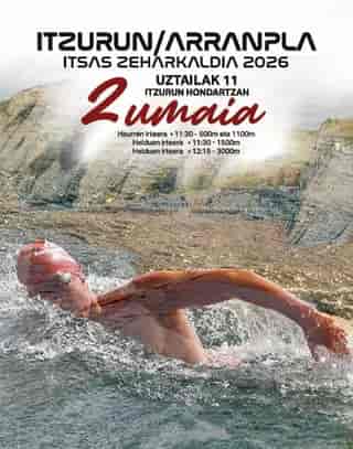 IX Itzurun Arrampla Itsas Zeharkaldia 2026 en Zumaia (0.5km, 1.1km, 1.5km, 3km)