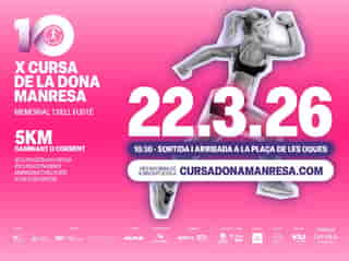 X Cursa Dona Manresa 2026 en Municipio de Manresa, Barcelona, España (5.259km, 0.4km, 0.7km, 1km)