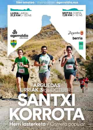 Santxi Korrota en Arguedas (21.8km, 7.28km)