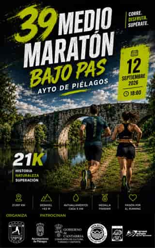 39 Medio Maratón Bajo Pas en Oruña de Piélagos (21.097km)
