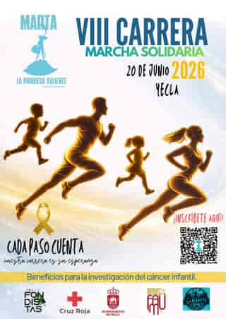 VIII Carrera y Marcha Solidaria Marta La Princesa Valiente en Yecla (7.5km)