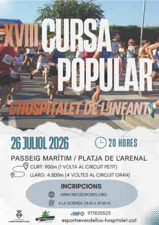 XVIII CURSA POPULAR L'HOSPITALET DE L'INFANT en L'Hospitalet de l'Infant (0.9km, 4.8km)