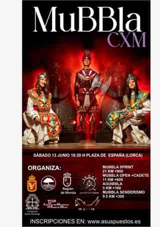 MUBBLA CXM 2026 en Lorca (21km, 21km, 11km, 11km, 5km, 9.5km)